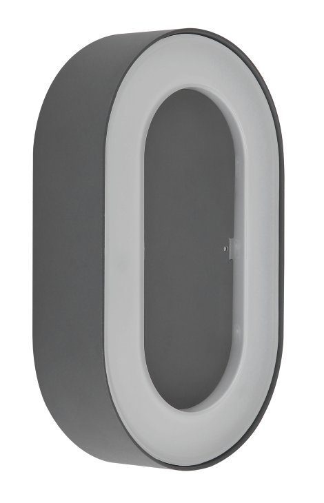 GLOBO LED-Außenwandleuchte Sura Anthrazit 12W 3000 K Warmweiß 12x20 cm (BxH)