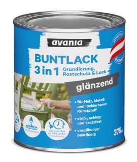 AVANIA 3in1-Buntlack glänzend Anthrazit 375 ml