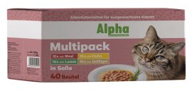 ALPHA Katzenfutter Multipack Soße 40er-Pack
