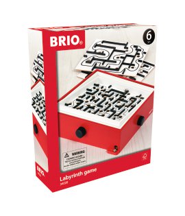 BRIO Labyrinth mit Übungsplatten Rot