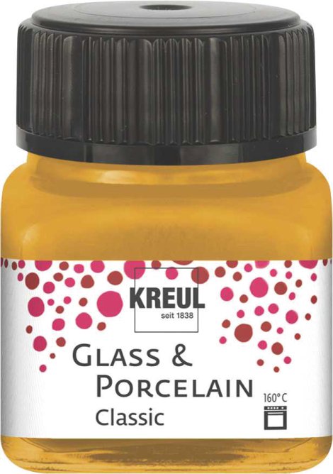 KREUL Malfarbe Glass & Porcelain Classic Metallic-Gold 20 ml
