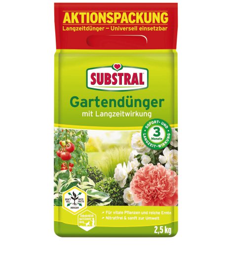 SUBSTRAL® Gartendünger mit Langzeitwirkung 2,5 kg