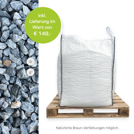 Min2C Marmorsplitt donaublau 16-32mm 1000kg Big Bag