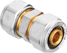 CORNAT Schraub-Kupplung komplett ø 20 mm, vernickelt 1 Stk.