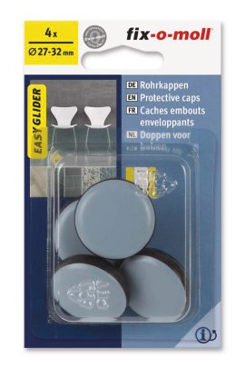 SUKI Easyglider Rohrkappe flach 27-32 mm, 4 Stk.