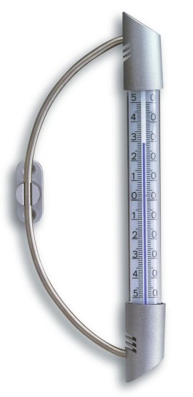 Fensterthermometer Orbis Design aus Kunststoff