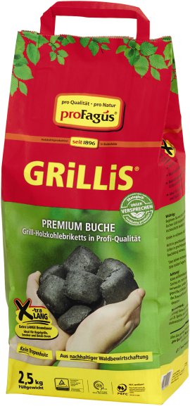 Grillbriketts Grillis 2,5 kg