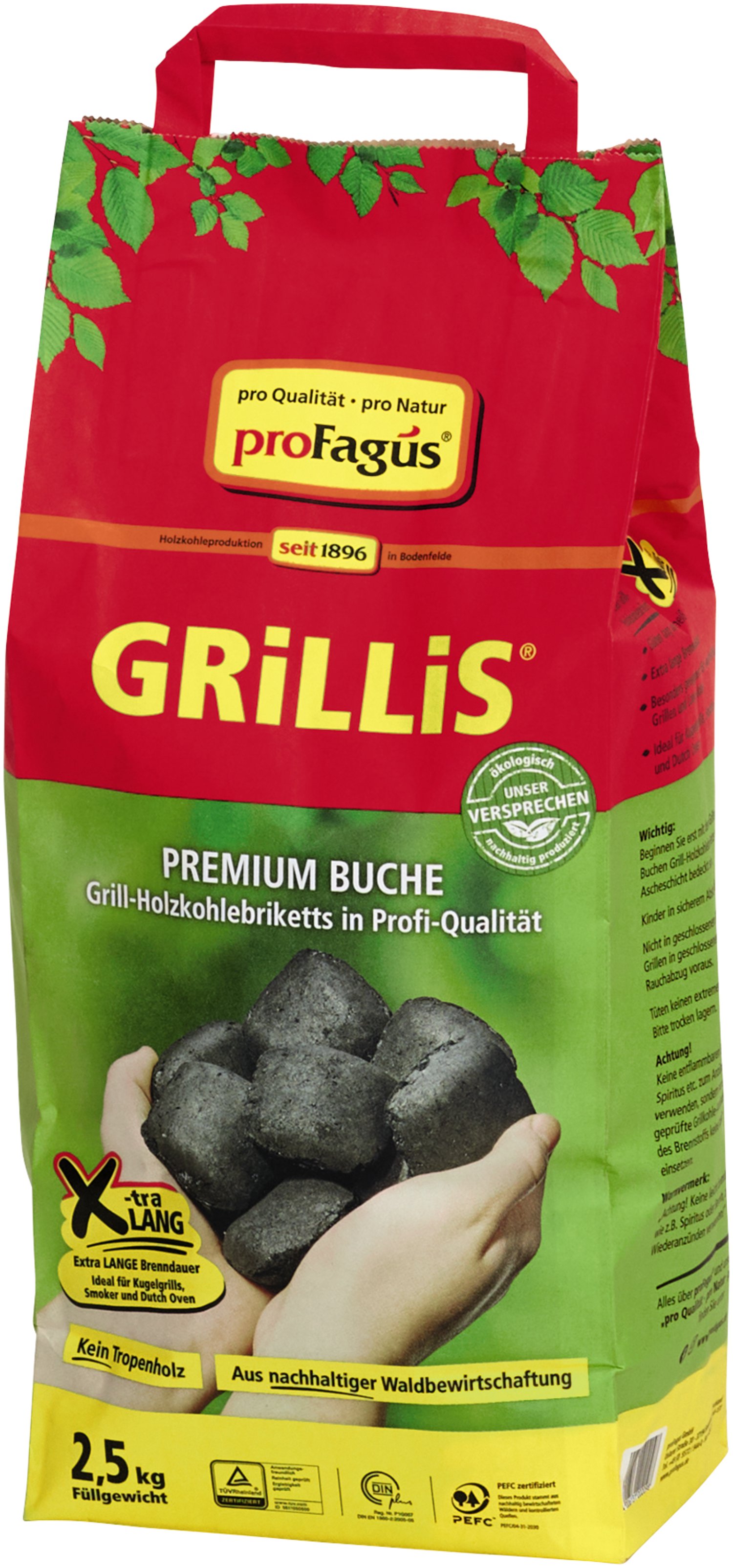 Grillbriketts Grillis 2,5 kg