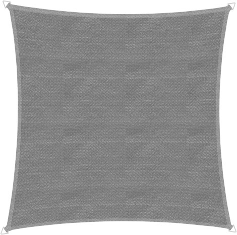 WINDHAGER Sonnensegel CAPRI quadrat 4x4 m, grau