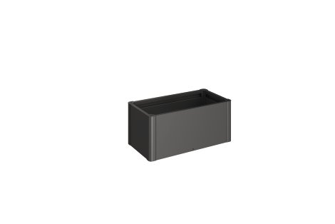 BIOHORT Pflanzbeet Belvedere Mini 100, Dunkelgrau-Metallic