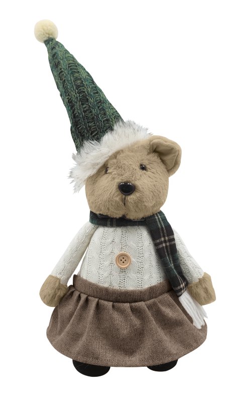 Dekofigur Bärenmädchen KK-Grün 19,5x13,5x43 cm