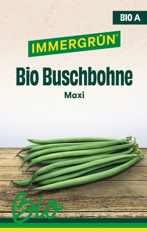 IMMERGRÜN Tütensamen BIO Buschbohne Maxi