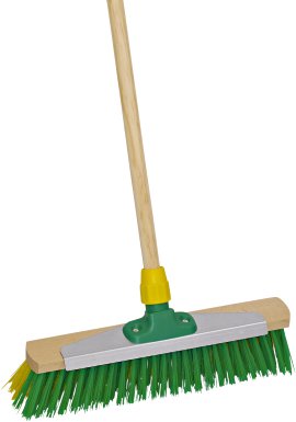 Gartenbesen mit Metallschaberkante