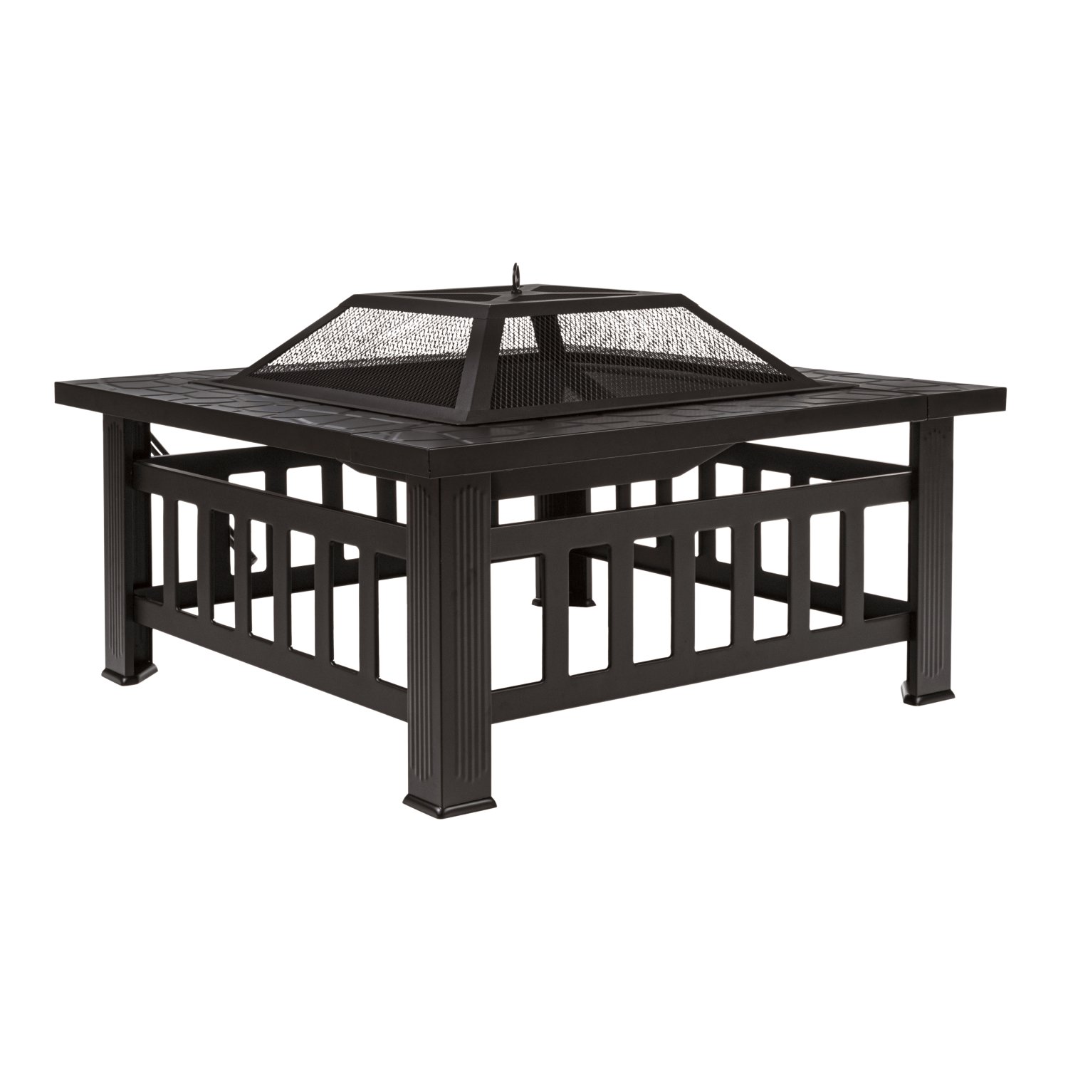 Feuerstelle in Steinoptik 81x81x45 cm