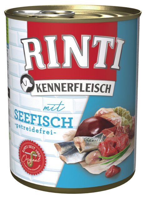 RINTI Kennerfleisch Hundenassfutter Seefisch 800 g