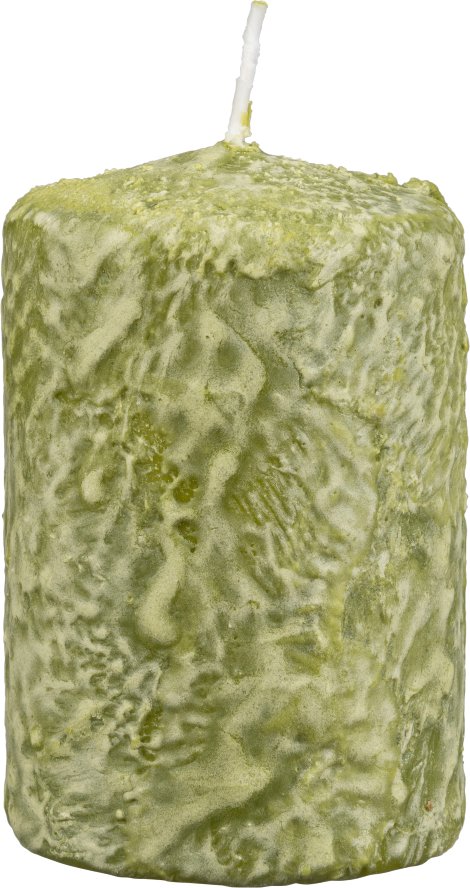 PURE SAFE CANDLE Kerze Natural Olive 90x70 mm