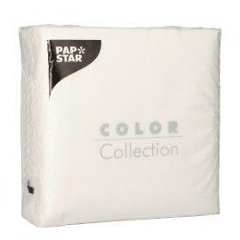 Präge Serviette weiß 1-lagig 33x33 cm 100 Stk.