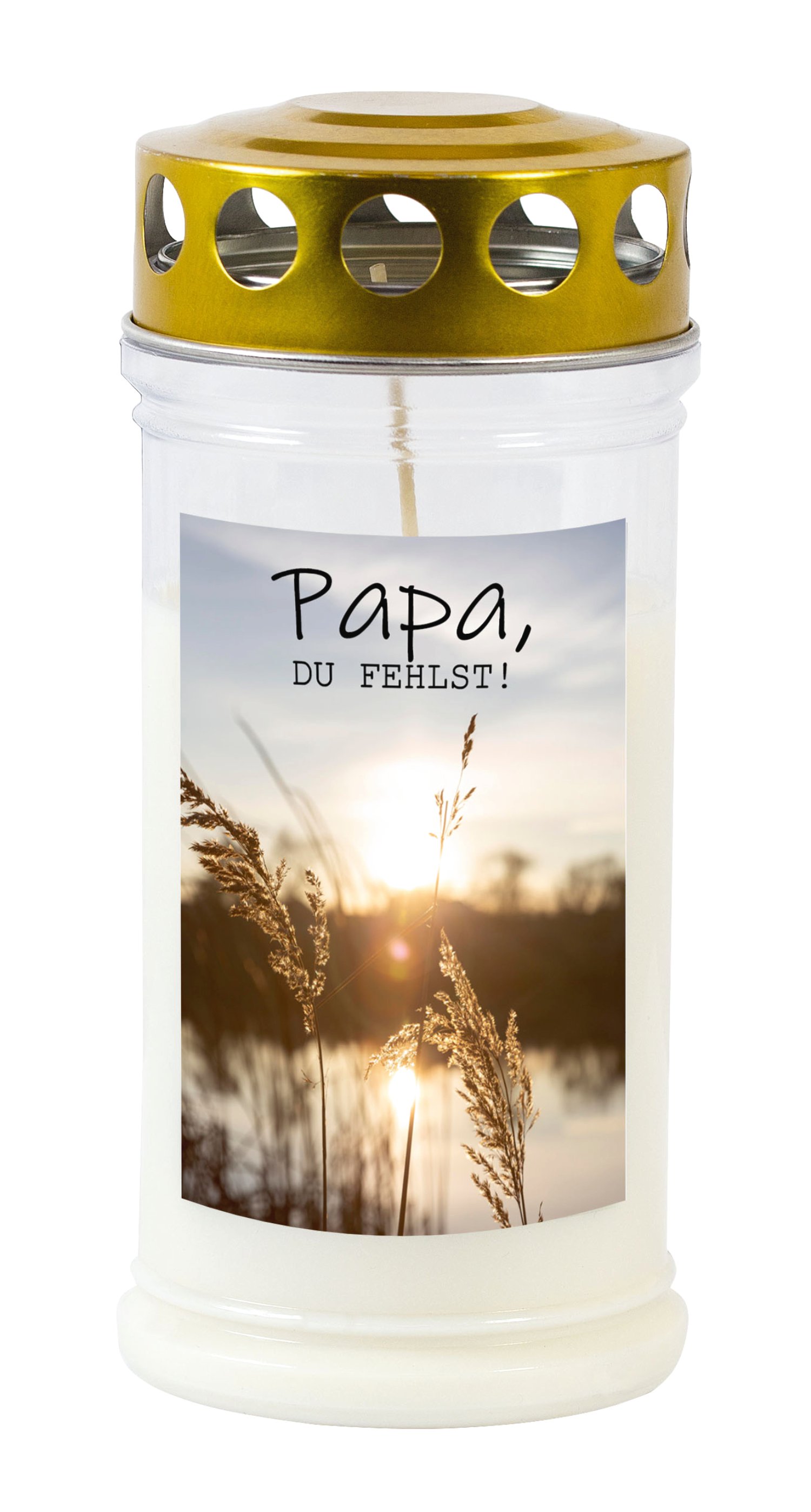 JEKA Gedenkkerze klein mit Motiv Papa