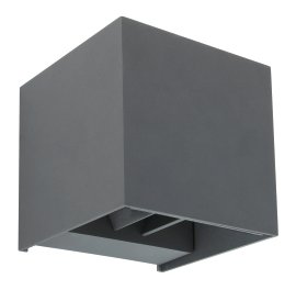 GLOBO LED-Außenwanddeckenleuchte Veronika Anthrazit 3W 3000K 10x10 cm (BxH)