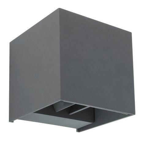 GLOBO LED-Außenwandleuchte Veronika Anthrazit 3W 3000K 10x10 cm (BxH)