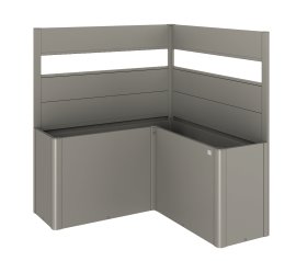 BIOHORT Sichtschutz für Belvedere L-F + AC-GL, quarzgrau-metallic