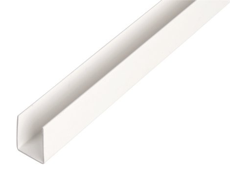 U-profiel brut aluminium 8x8x1000x1 mm