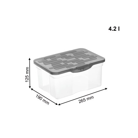 ROTHO Stapelbox Ranger Antrhazit A5 4,2 l