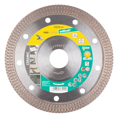WOLFCRAFT Diamant-Trennscheibe Pro Ceramic Turbo ⌀ 125 mm
