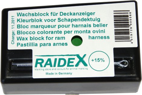 RAIDEX Wachsblock für Bocksprunggeschirr, grün