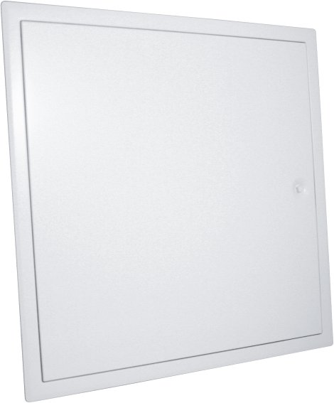 Revisionstür mit Vierkantverschluss Stahlblech Weiß 400x400 mm