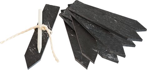 WINDHAGER Stecketikette Schiefer mit Kreide ÖKO, 8 Stk.