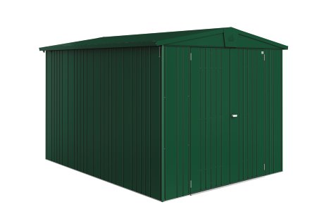 BIOHORT Gerätehaus Europa 6, 244x300x203 cm, Dunkelgrün-Metallic