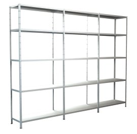 SCHULTE REGALWELT Grund Anbauregal 15 Böden Weiß