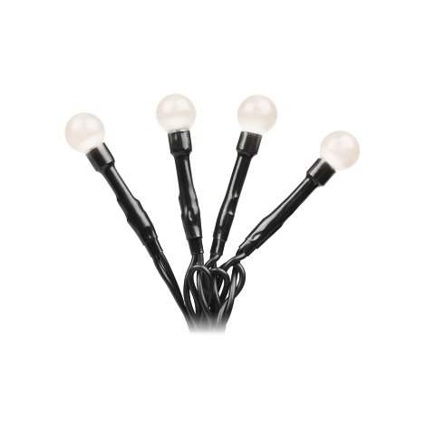 LED-Außenlichterkette Rund Warmweiß 80 Dioden