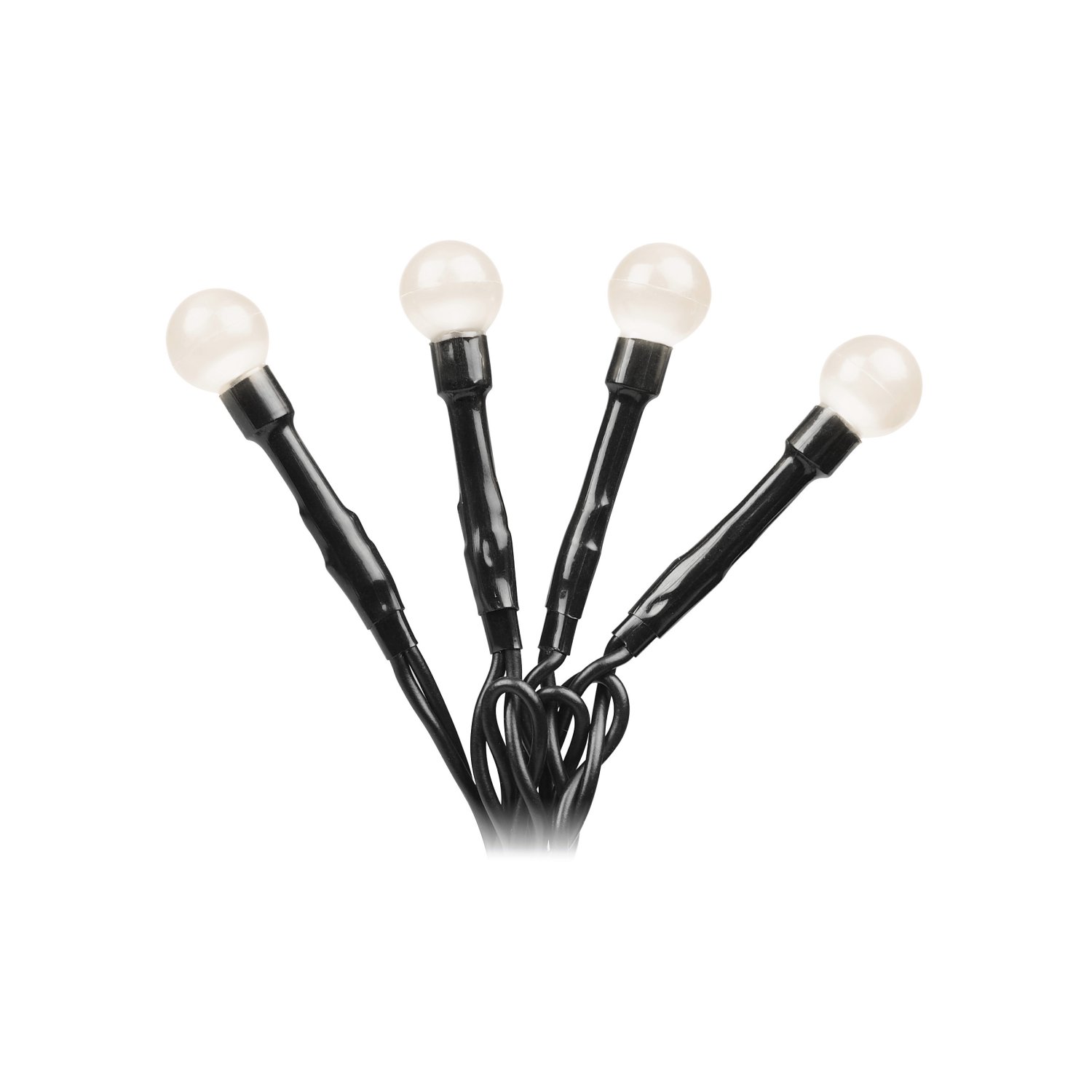 LED-Außenlichterkette Rund Warmweiß 80 Dioden