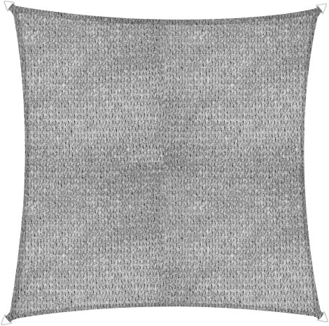 WINDHAGER Sonnensegel ELBA quadrat 3,6x3,6x3,6 m, grau
