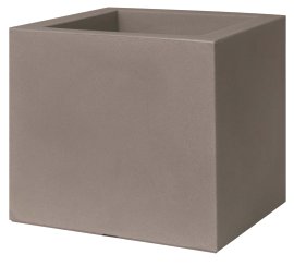 EURO3PLAST Pflanzenkasten Kube Zement 45 l, 50x50x50 cm