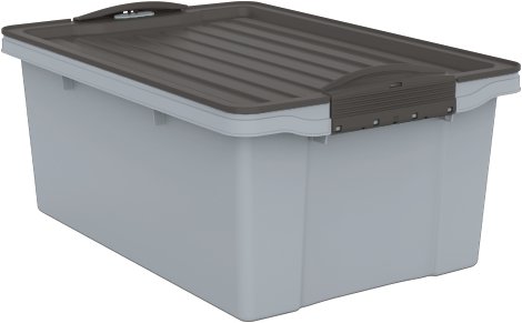 ROTHO Stapelbox Compact Misty Blue A4 13 l