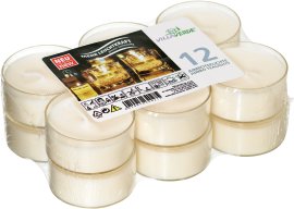 Teelicht Jumbo weiß 12 Stück