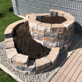 Selbstbau Kräuterspirale Kilimanjaro