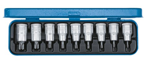 GEDORE Schraubendreher-Satz TX T20-60, 1/2", 9-tlg.