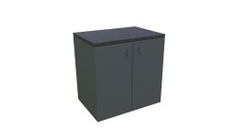 Küchenelement inkl. 2 Türen Anthrazit Granit