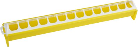Futtertrog für Kücken, Gelb 50x7 cm