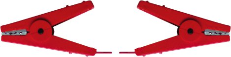 Zaunverbindungskabel inkl. 2 Krokodilklemmen, rot 60 cm
