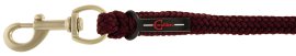 Führstrick Classy + Karabinerhaken 2 m, merlot