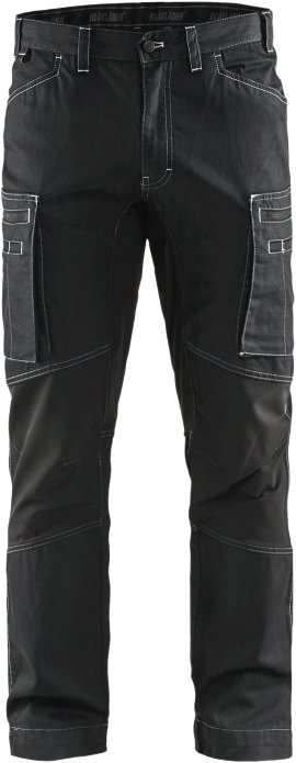 BLÅKLÄDER Service Bundhose Stretch-Denim schwarz
