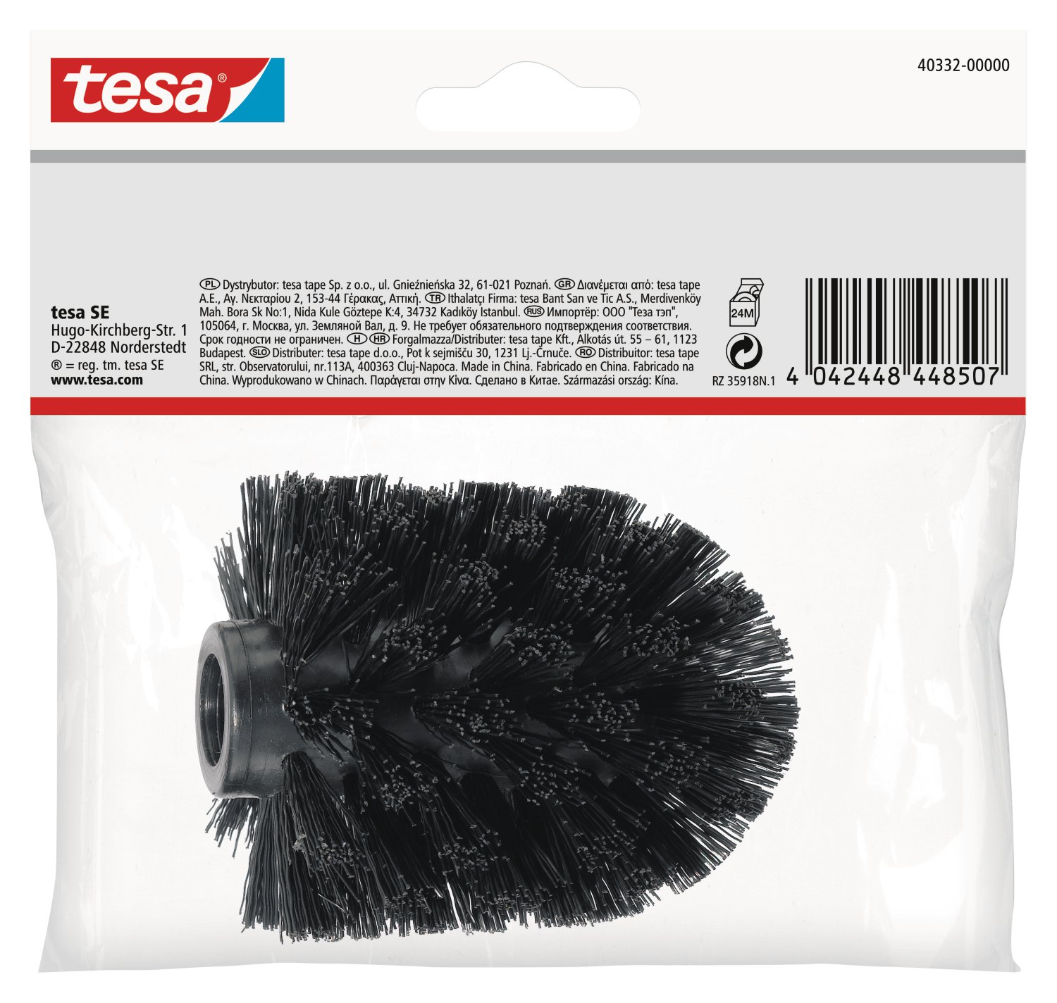 TESA WC-Ersatzbürstenkopf Schwarz Ekkro