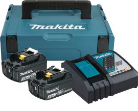 MAKITA Akku-Set BL1830B 2x3 Ah 18V mit Ladegerät