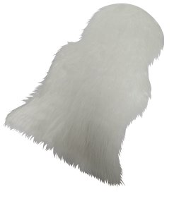 Dekofell Weiß 101x64,5x0,6 cm