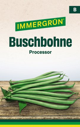 IMMERGRÜN Tütensamen Buschbohne Processor